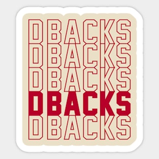 DBACKS Sticker